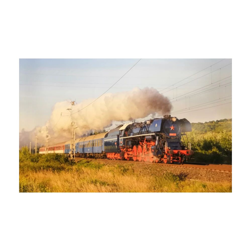 Plagát s motívom rušňa Albatros na trati