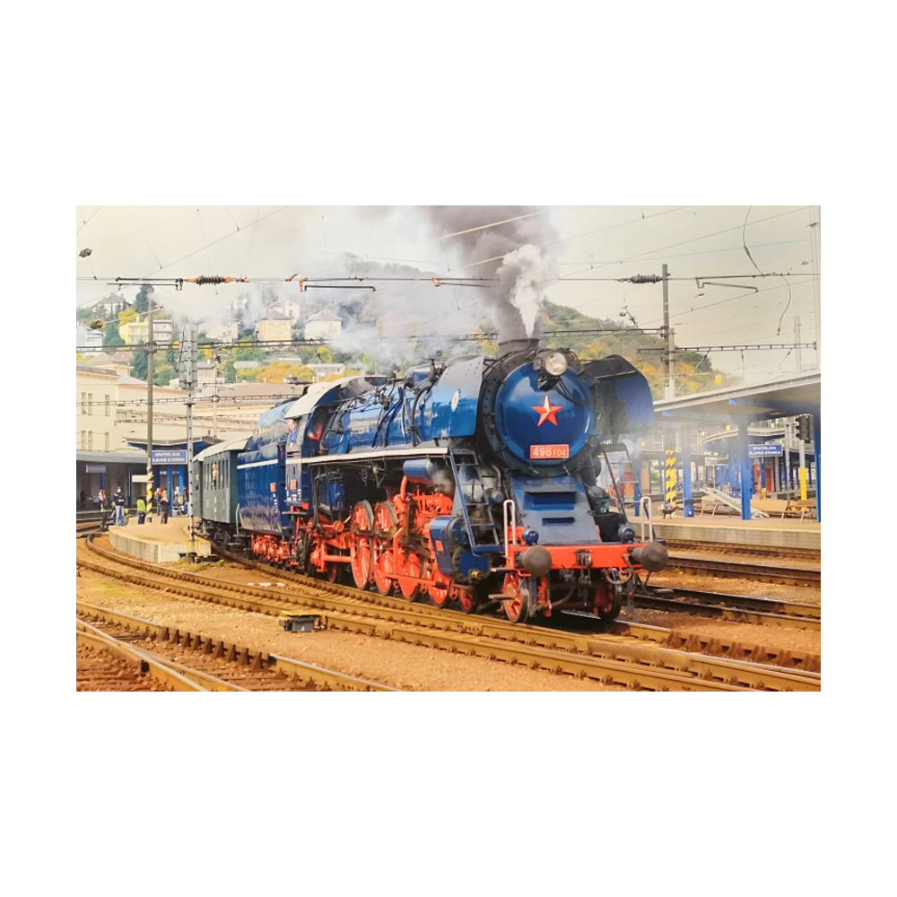 Plagát s motívom rušňa Albatros hlavná stanica