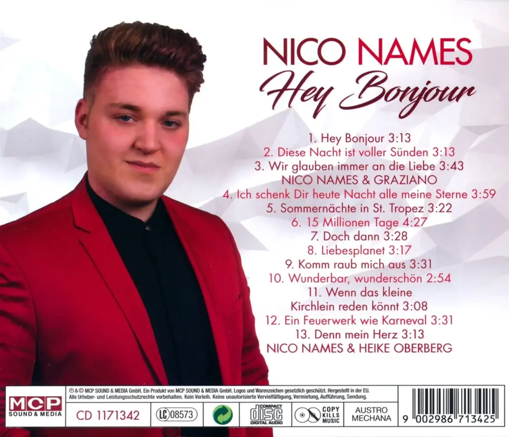 CD HEY BONJOUR