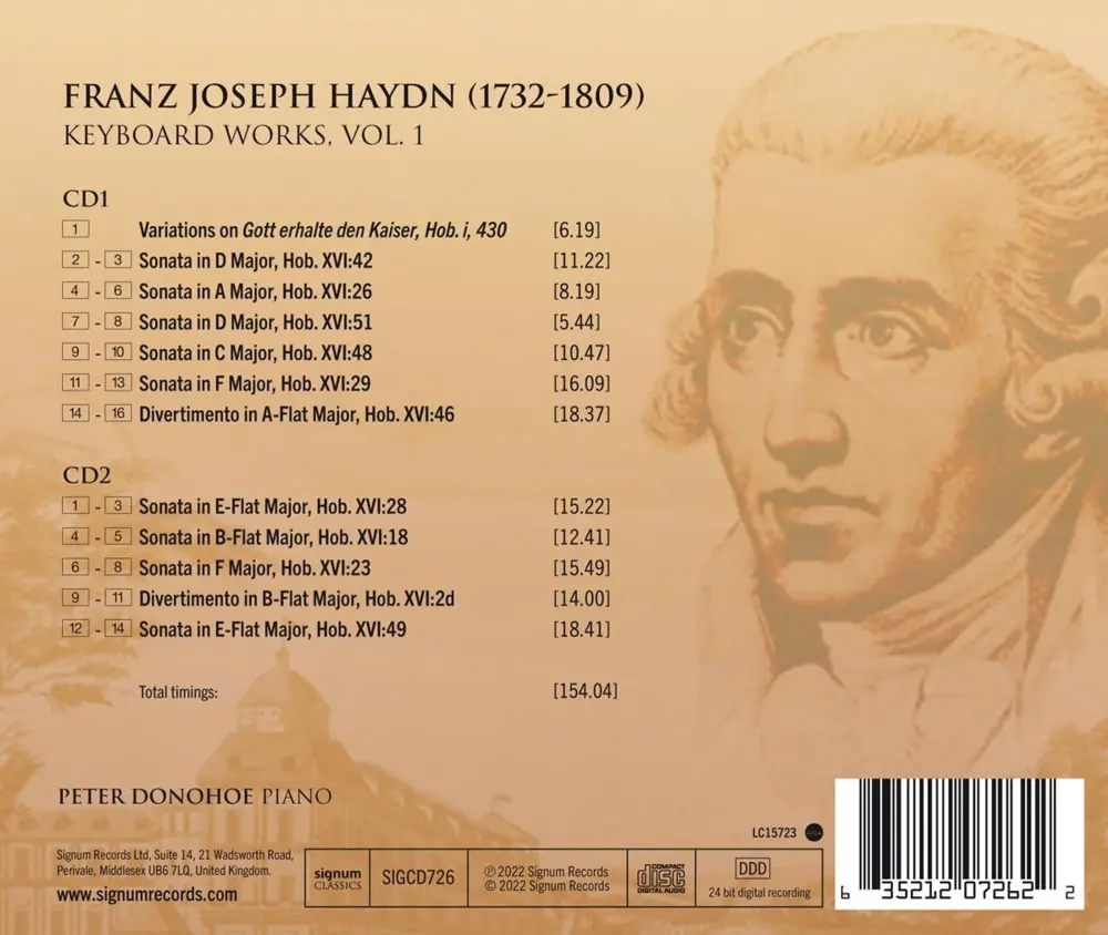 CD HAYDN KEYBOARD WORKS, VOL. 1