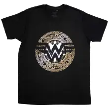 Tričko Wonder Woman Gold Circle, Unisex, Čierna, L