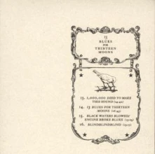 CD 13 BLUES FOR THIRTEEN MOONS