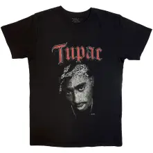 2Pac, Tričko Icon, Unisex, Čierna