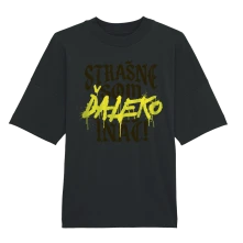 Tričko Strašne som ďaleko ináč black/black
