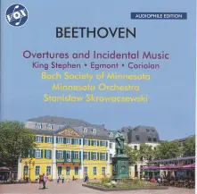 CD BACH SOCIETY OF MINNESOTA - BEETHOVEN: OVERTURES AND INCIDENTAL MUSIC