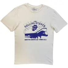 The Rolling Stones, Tričko North American Tour 1972, Unisex, Natural