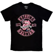 The Rolling Stones, Tričko Tour 1981 Tattoo You, Unisex, Čierna