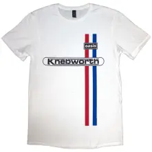 Tričko Knebworth Vertical Stripe, Unisex, Biela, L