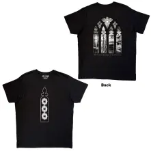 Bad Omens, Tričko Stained Glass, Unisex, Čierna