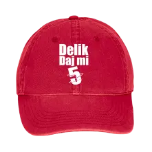 Šiltovka Daj Mi 5, Unisex, Červená, Univerzálna