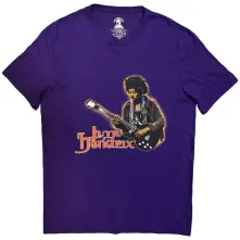 Jimi Hendrix, Tričko Halloween, Unisex, Fialová