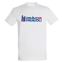 Tričko Právo na pravdu 2, Unisex, Biela, 3XL