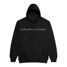 Mikina melancholic and insane, Unisex, Čierna, 3XL