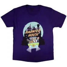 Tričko Haunted House, Unisex, Fialová, L