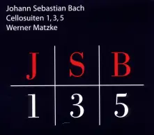 CD CELLO SUITES 1,3,5