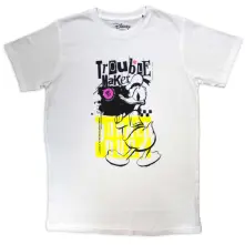 Tričko Trouble Maker, Unisex, Biela, L