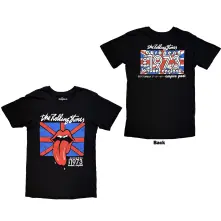 The Rolling Stones, Tričko London 1973, Unisex, Čierna