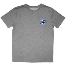 Tričko Mini Target Logo, Unisex, Šedá, L