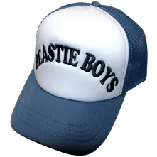 Beastie Boys, Šiltovka Text Logo, Unisex, Biela/modrá