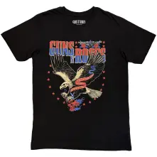 Guns N’ Roses, Tričko Eagle Skull, Unisex, Čierna