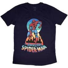 Tričko Spider-Man Keyhole, Unisex, Modrá, L