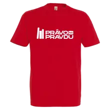 Tričko Právo na pravdu 2, Unisex, Červená, 3XL