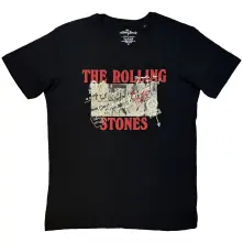 The Rolling Stones, Tričko Beggars Banquet Graffiti, Unisex, Čierna