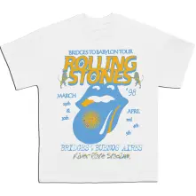 The Rolling Stones, Tričko River Plate Stadium, Unisex, Biela