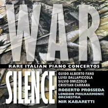 CD WAR SILENCE - RARE ITALIAN PIANO CONCERTOS