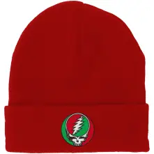 Grateful Dead, Čapica Steal Your Face Red/Green, Unisex, Červená