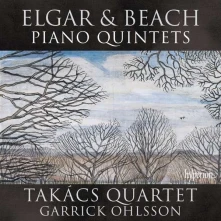 CD TAKACS QUARTET & GARRI... - ELGAR & BEACH: PIANO QUINTETS