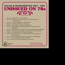 CD UNISSUED 78S - VOCALS & INSTRUMENTALS