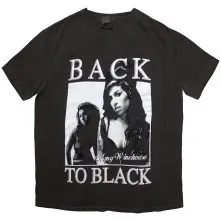 Tričko Back To Black, Unisex, Čierna, L