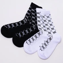 Ponožky M+ Socks black + white