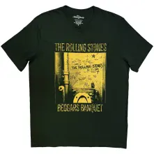 The Rolling Stones, Tričko Beggars Banquet Toilet, Unisex, Zelená