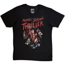 Michael Jackson, Tričko Thriller Zombies, Unisex, Čierna