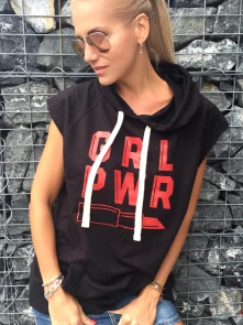 Mikina GRL PWR oversized