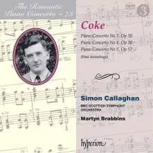 CD CALLAGHAN, SIMON & BBC... - COKE: PIANO CONCERTOS NOS. 3, 4 & 5 (HYPERION ROMA