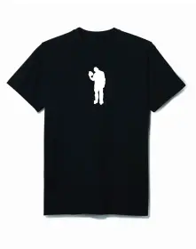 Tričko Klobúk Dole, Muž, Čierna, 3XL