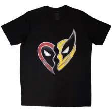 Tričko Deadpool Best Friends, Unisex, Čierna, L