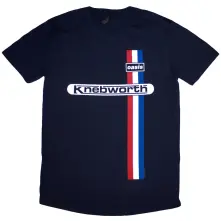 Tričko Knebworth Vertical Stripe, Unisex, Modrá, L