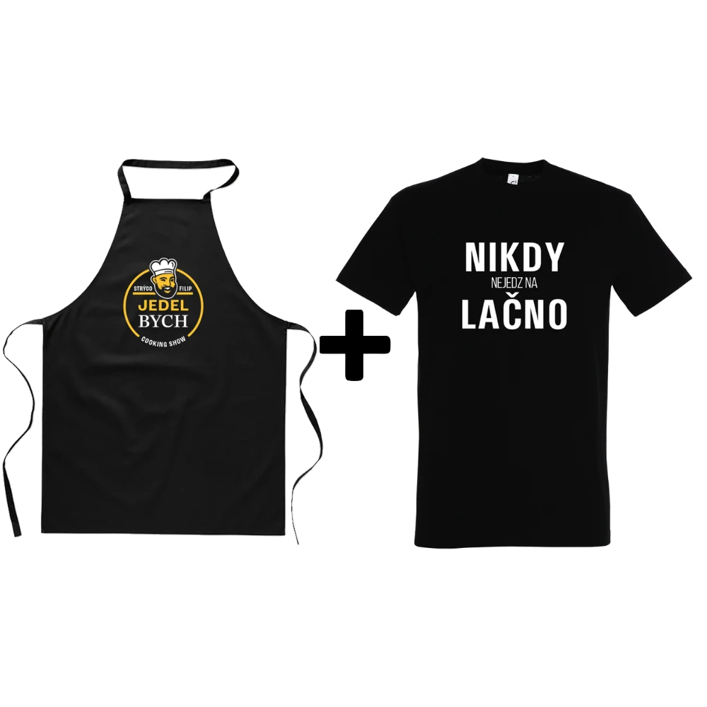 Zástera jedel bych + tričko Nikdy nejedz na lačno