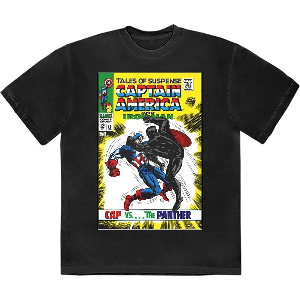 Cap vs The Panther Comic Cover