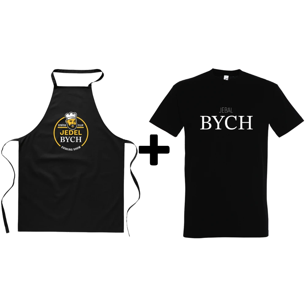 Zástera jedel bych + tričko Jebal bych