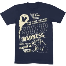 MADNESS, Tričko Shut Up, Unisex, Modrá