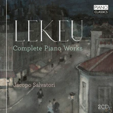 CD SALVATORI, JACOPO - LEKEU: COMPLETE PIANO WORKS