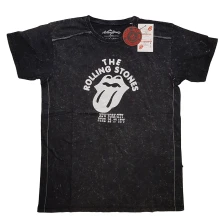 The Rolling Stones, Tričko NYC '75, Unisex, Čierna