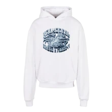 Erne100 x Freez247, Mikina Krakodeal premium, Unisex, Biela