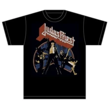 Judas Priest, Tričko Unleashed Version 2, Unisex, Čierna