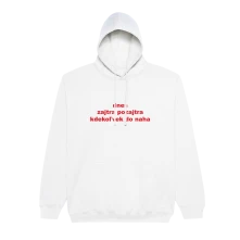 Call Dominika, Mikina Všade a stále, unisex, Unisex, Biela